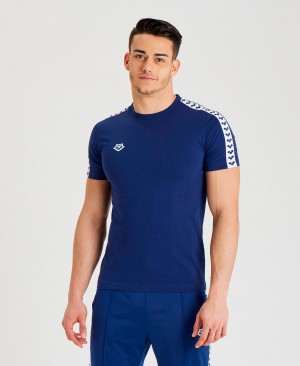 Navy Arena Team Us Men's T Shirts | 90593190