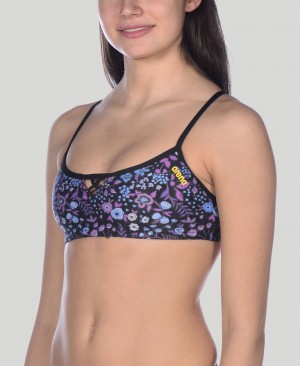 Navy Arena Top Women's Bandeau | 410348