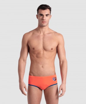 Orange Arena One Big Logo Men's Briefs | 58820151