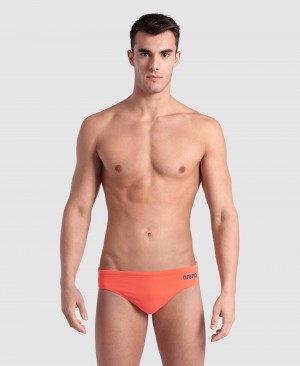 Orange Arena Team Solid Men's Briefs | 27590403