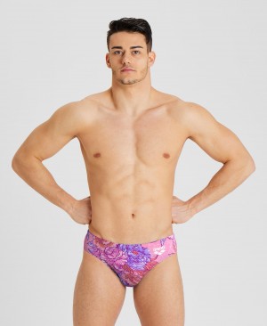 Pink Arena Breast Cancer Awareness Men's Briefs | 84365956