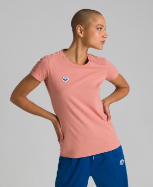 Pink Arena Team Women's T Shirts | 57767619