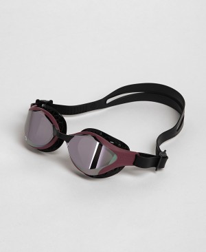 Purple Arena Air-bold Swipe Mirror Men's Swimming Goggles | 11221536