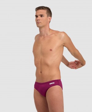 Purple Arena Team Solid Men's Briefs | 86803735