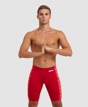 Red Arena Ride The Wave Jammer Men's Swim Shorts | 15036789