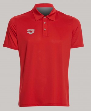 Red Arena Team Line Tech Short Sleeve Women's Polo Shirts | 40172388