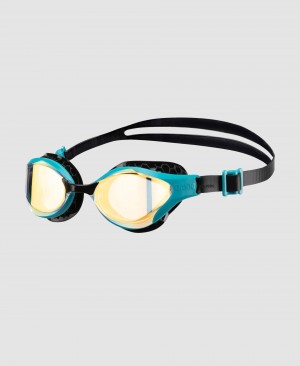 Turquoise Arena Air-bold Swipe Mirror Men's Swimming Goggles | 23783470