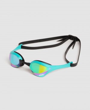 Turquoise Arena Cobra Ultra Swipe Mirror Men's Swimming Goggles | 55908265