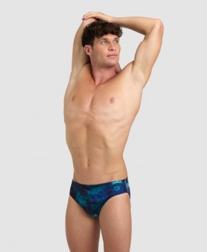 Turquoise Arena Hero Camo Men's Briefs | 55900724