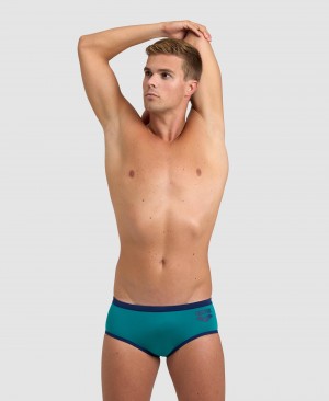 Turquoise Arena One Big Logo Men's Briefs | 29200706