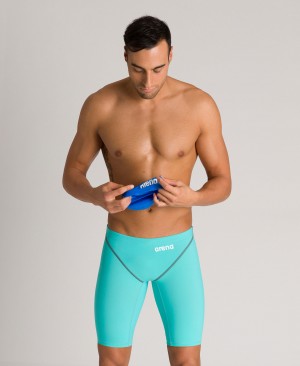 Turquoise Arena Powerskin St 2.0 Jammer Men's Racing Suit | 22837165