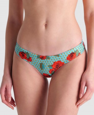 Turquoise Arena Unique Women's Bikini Bottoms | 17785989