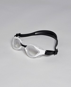 White Arena Air Bold Swipe Men's Swimming Goggles | 5846198