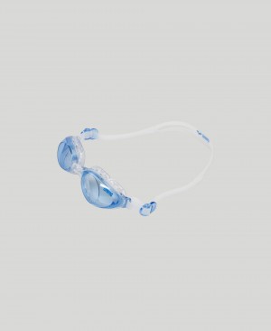 White Arena Air Soft Men's Swimming Goggles | 29763196