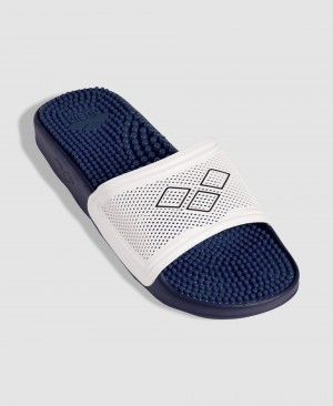 White Arena Marco United Diamond Pool Men's Slides | 53383417