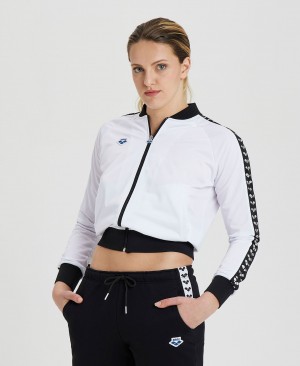 White Arena Relax Iv Team Full-zip Women's Jackets | 41216601