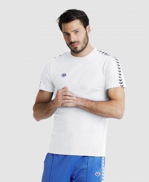 White Arena Team Us Men's T Shirts | 21473330