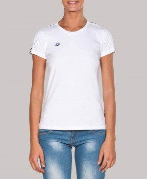 White Arena Team Women's T Shirts | 31944487