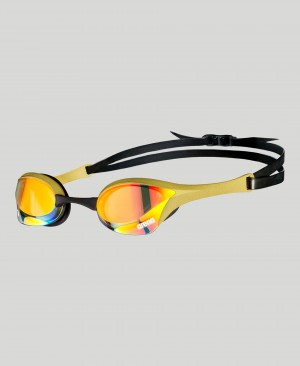 Yellow Arena Cobra Ultra Swipe Mirror Men's Swimming Goggles | 76937330