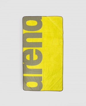 Yellow Arena Pocket Beach Men's Towels | 90177324