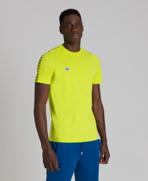 Yellow Arena Team Us Men's T Shirts | 26524686