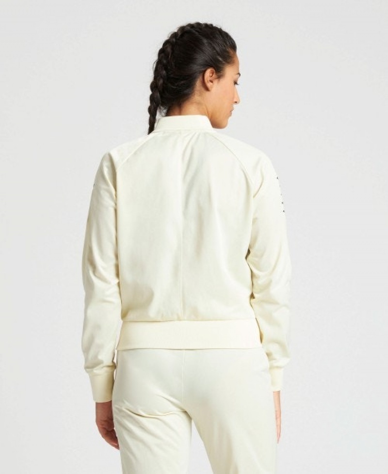 Beige Arena Relax Iv Team Full-zip Women's Jackets | 3916171