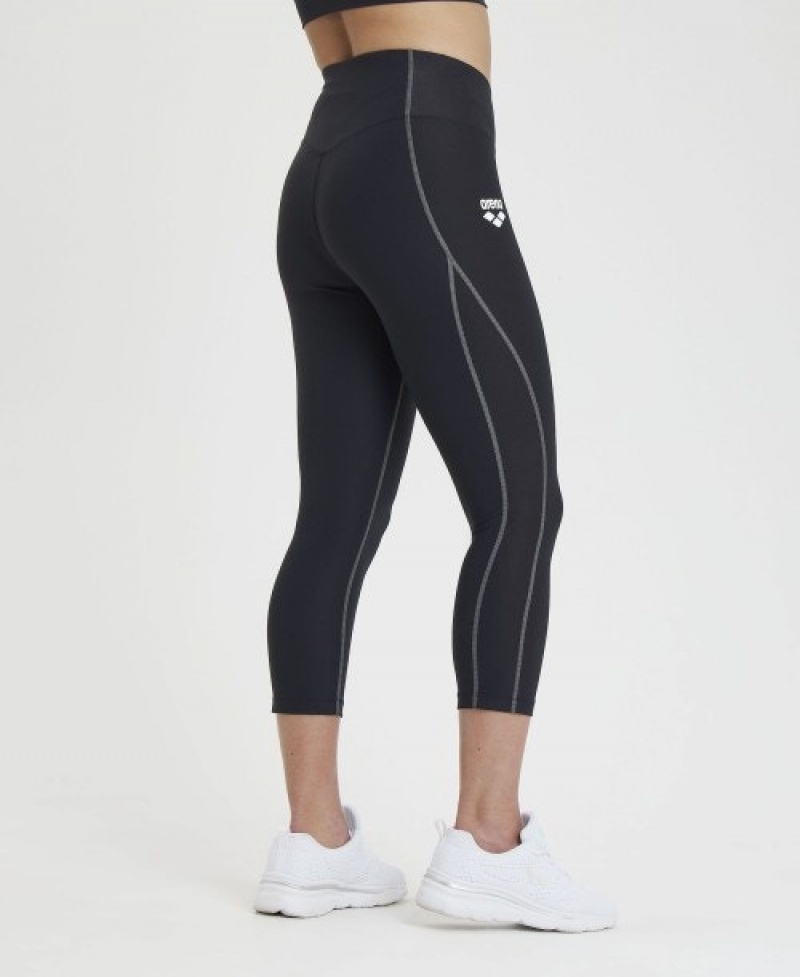 Black Arena 3/4 Panel Women's Tight | 16884547