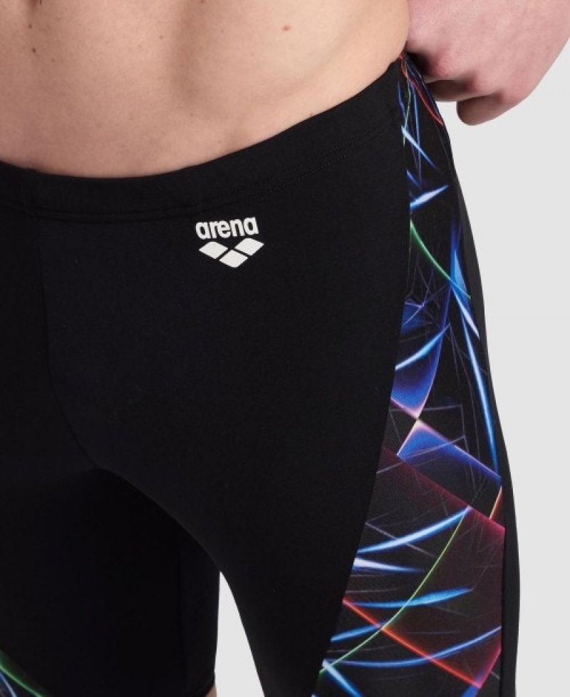 Black Arena All Over Jammer Men's Swim Shorts | 29556583