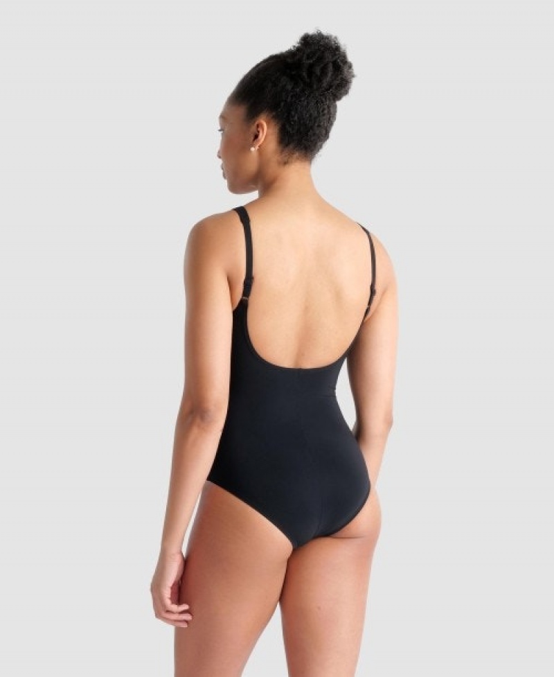 Black Arena Bodylift Lola U Back Women's Swimsuits | 32843546