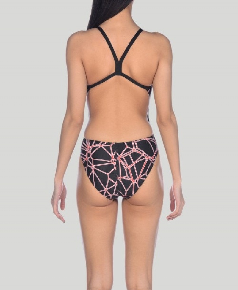 Black Arena Carbonics Pro Challenge Back Women's Swimsuits | 39222779