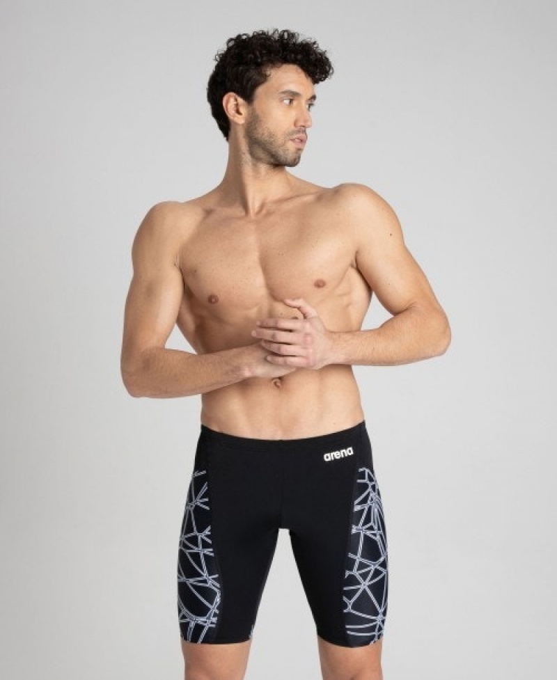 Black Arena Carbonics Pro Jammer Men's Swim Shorts | 58749864