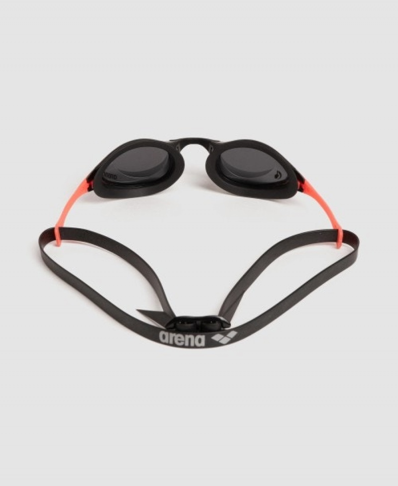 Black Arena Cobra Swipe Men's Swimming Goggles | 13810814