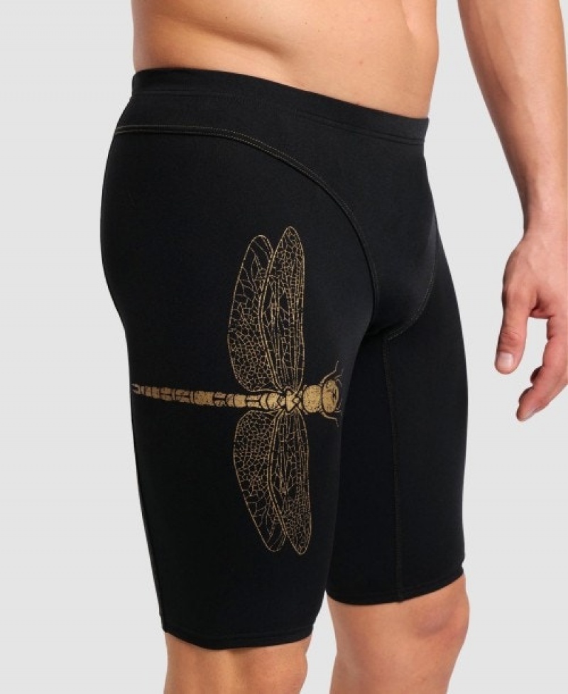 Black Arena David Popovici Signature Jammer Men's Swim Shorts | 19118000