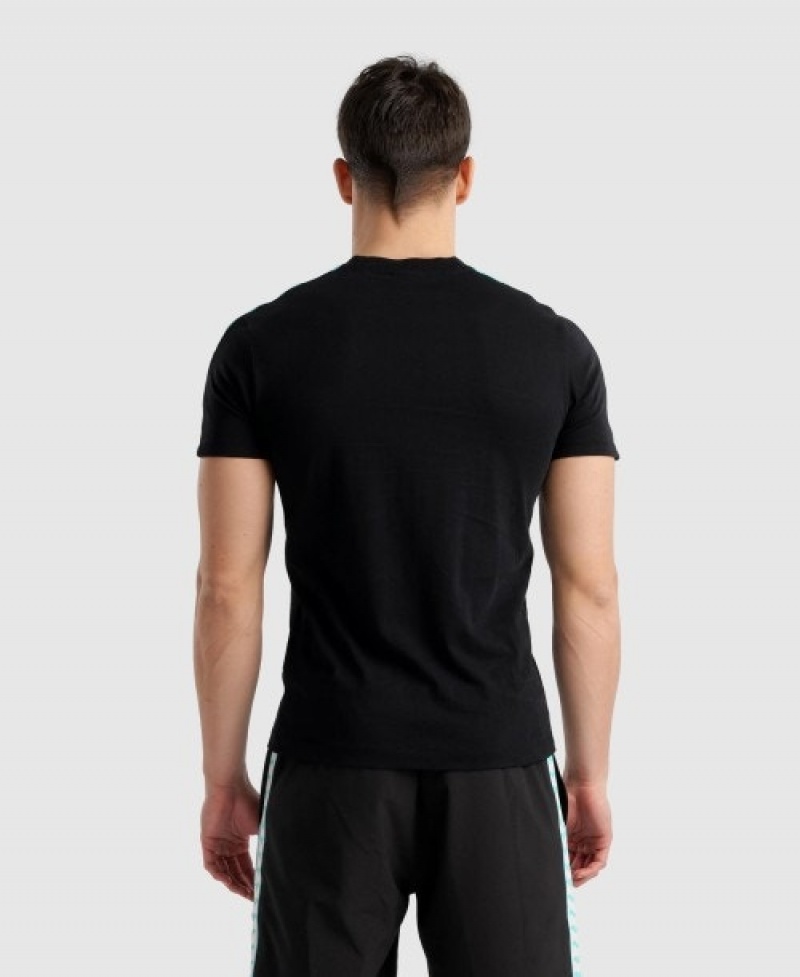 Black Arena Diamonds Men's T Shirts | 72117677