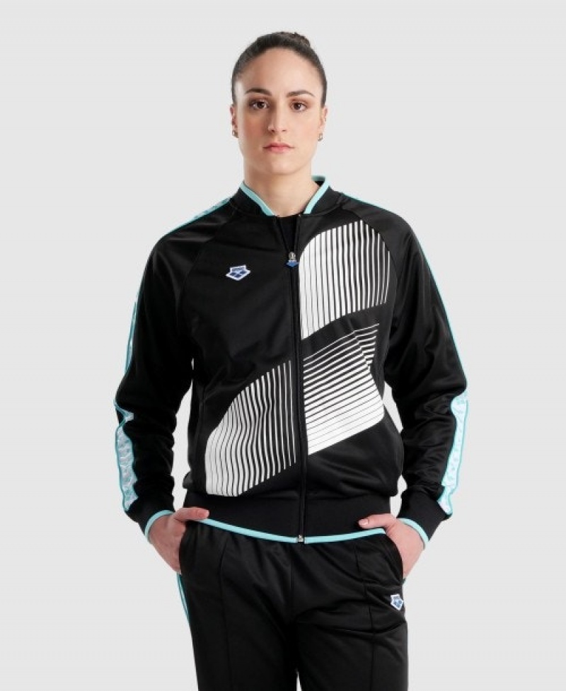 Black Arena Diamonds Relax Iv Women's Jackets | 73467429