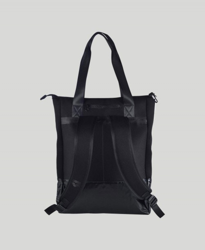 Black Arena Fast Tote All-black Men's Tote Bags | 7712326