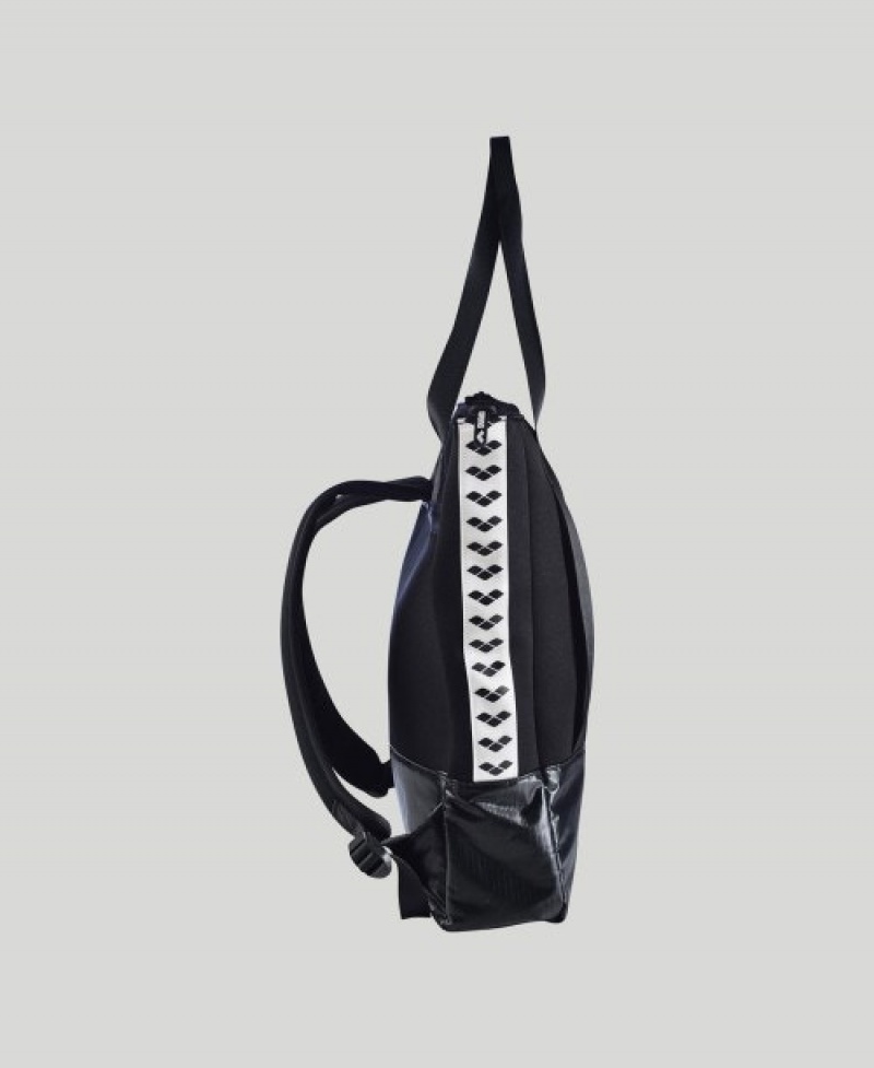 Black Arena Fast Tote All-black Women's Tote Bags | 25697230