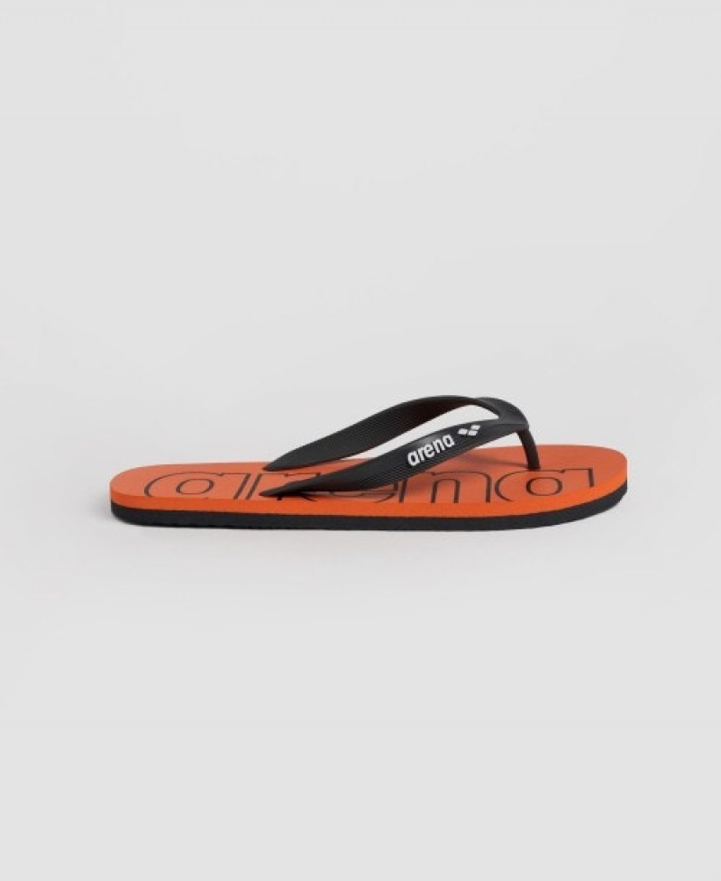 Black Arena Flip Flop Arena Hook Men's Flip Flops | 55424000