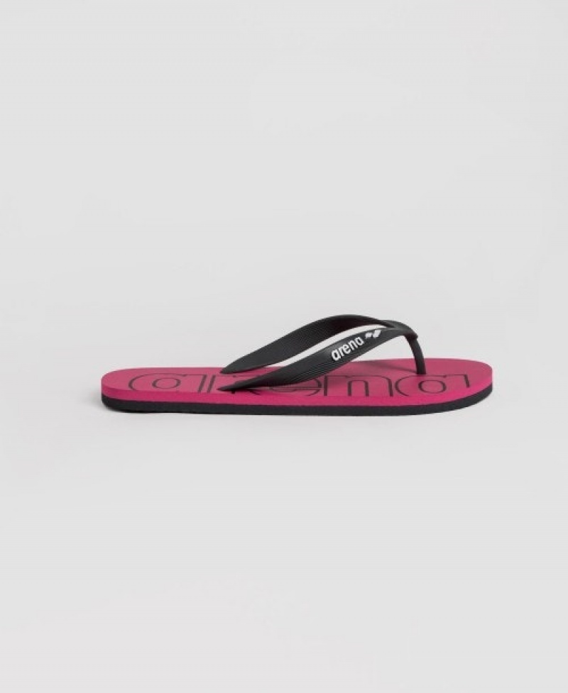 Black Arena Flip Flop Arena Hook Men's Flip Flops | 65492434