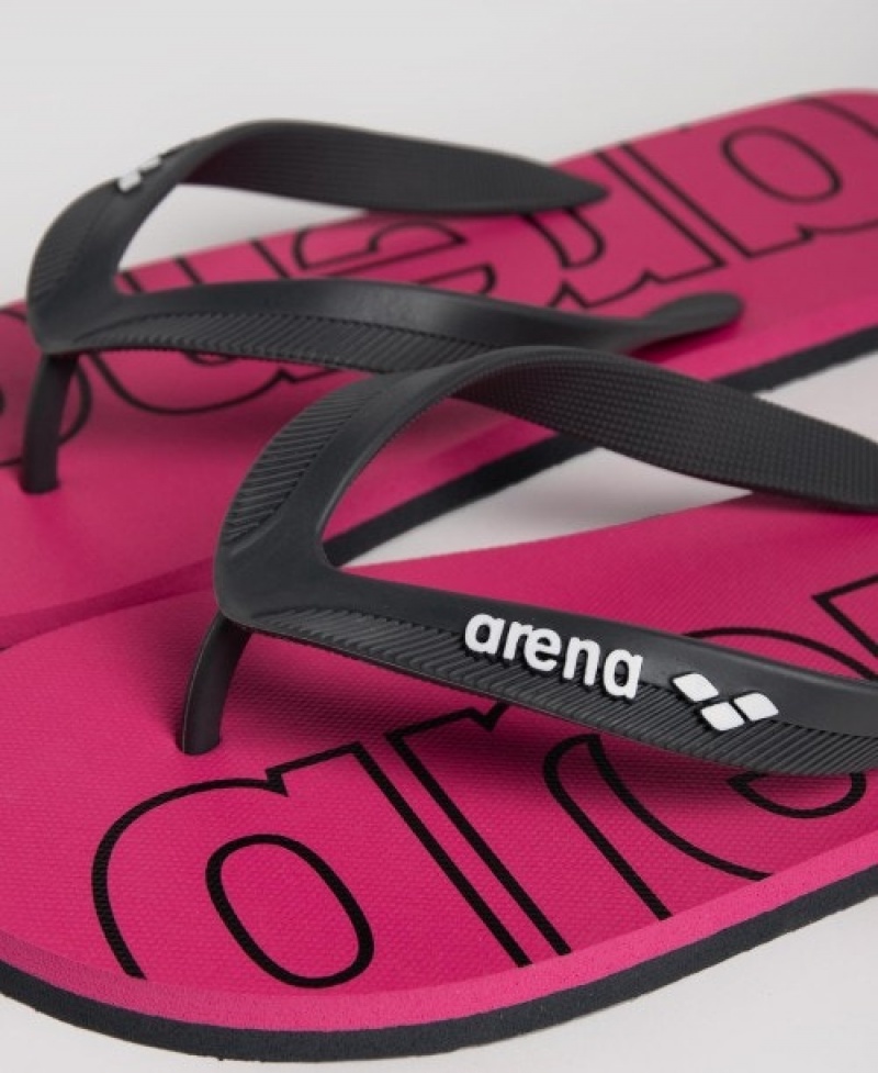 Black Arena Flip Flop Arena Hook Women's Flip Flops | 61693244