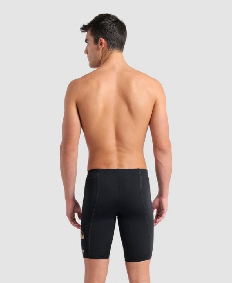 Black Arena Florent Manaudou Signature Jammer Men's Swim Shorts | 50255186