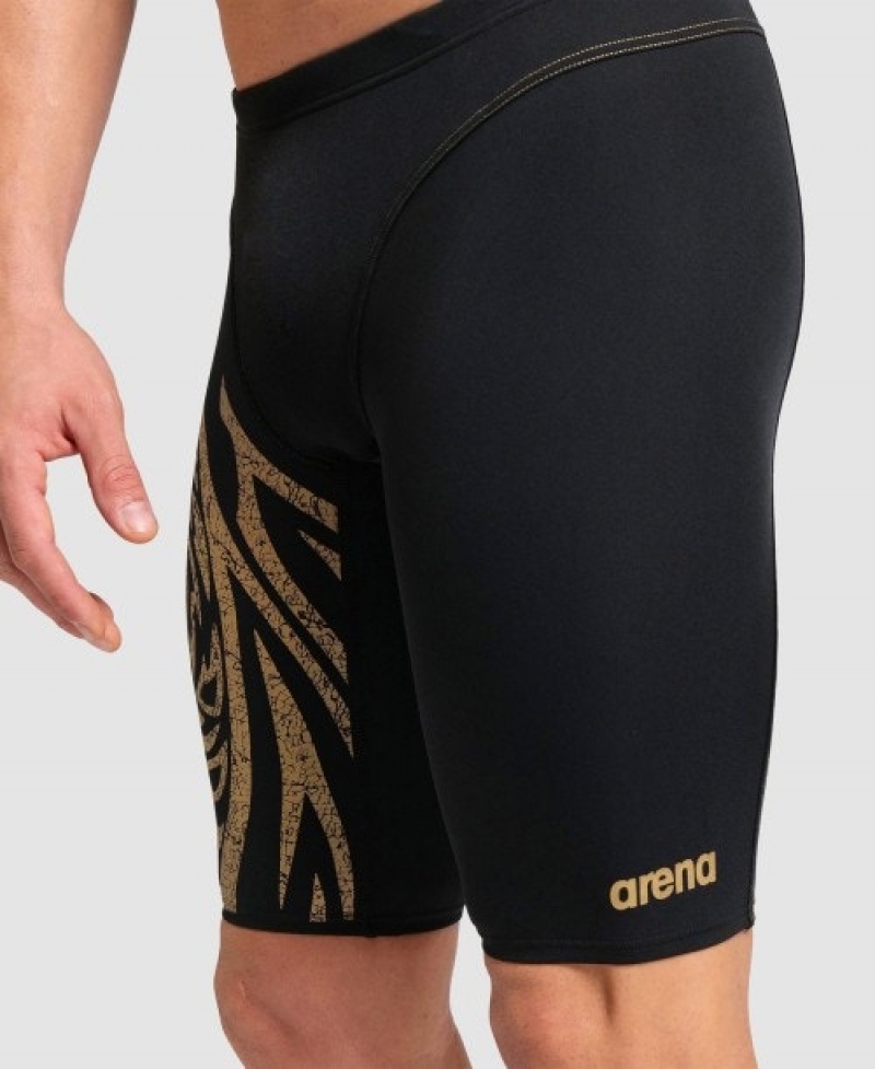 Black Arena Gregorio Paltrinieri Signature Jammer Men's Swim Shorts | 48702684