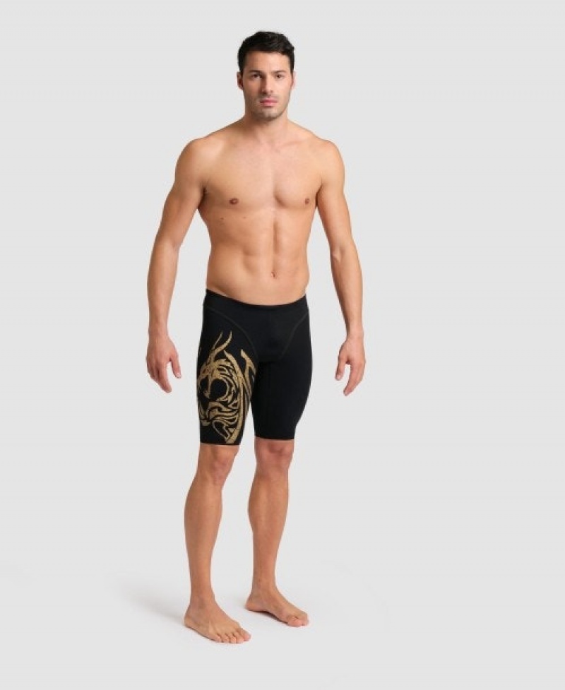 Black Arena Gregorio Paltrinieri Signature Jammer Men's Swim Shorts | 48702684