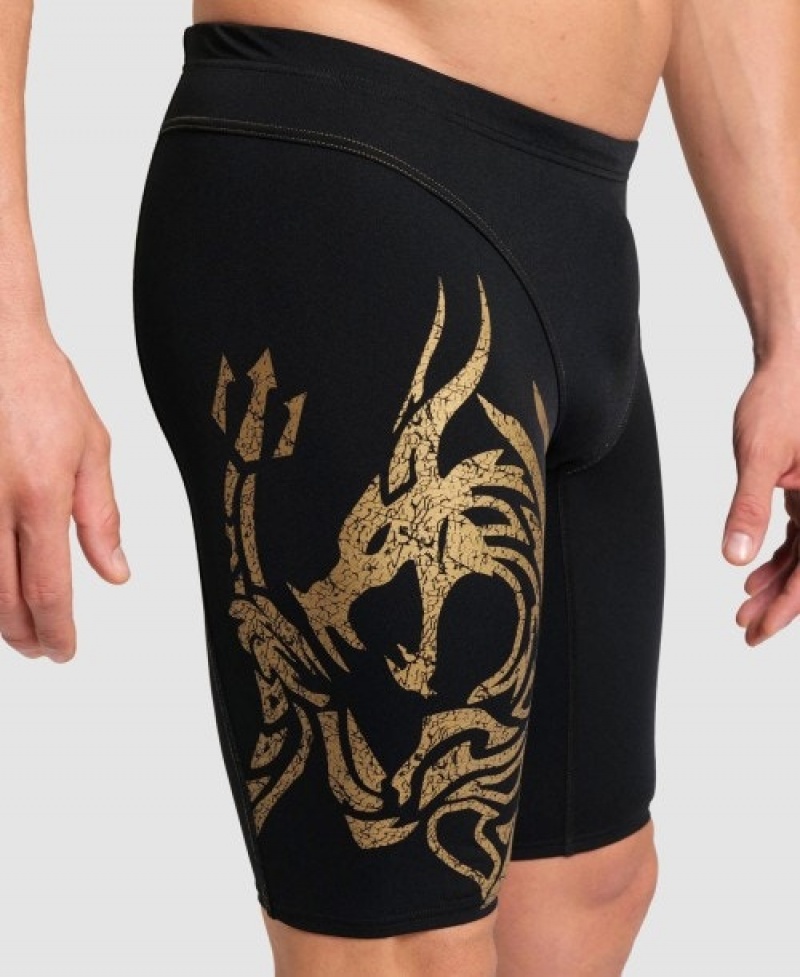 Black Arena Gregorio Paltrinieri Signature Jammer Men's Swim Shorts | 48702684