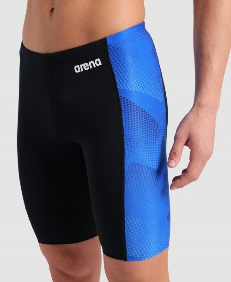 Black Arena Halftone Jammer Men's Swim Shorts | 55759365