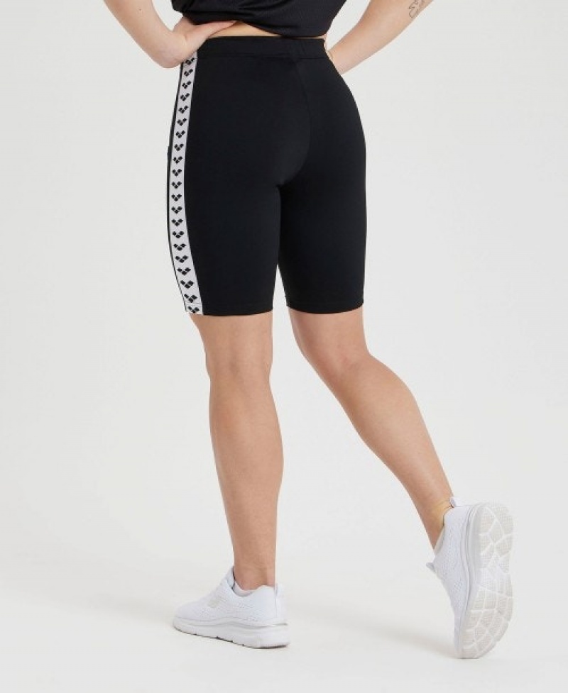 Black Arena Icons Biker Women's Shorts | 15781644