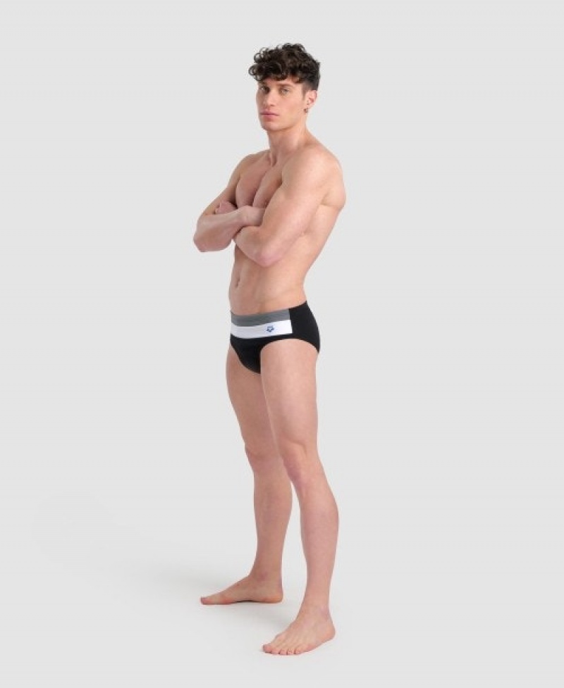 Black Arena Icons Panel Men's Briefs | 38712723