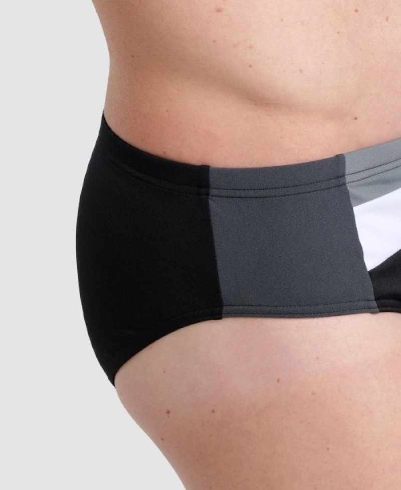 Black Arena Icons Panel Men's Briefs | 38712723