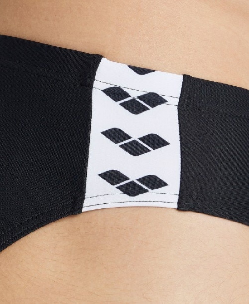 Black Arena Icons Solid Men's Briefs | 51120683