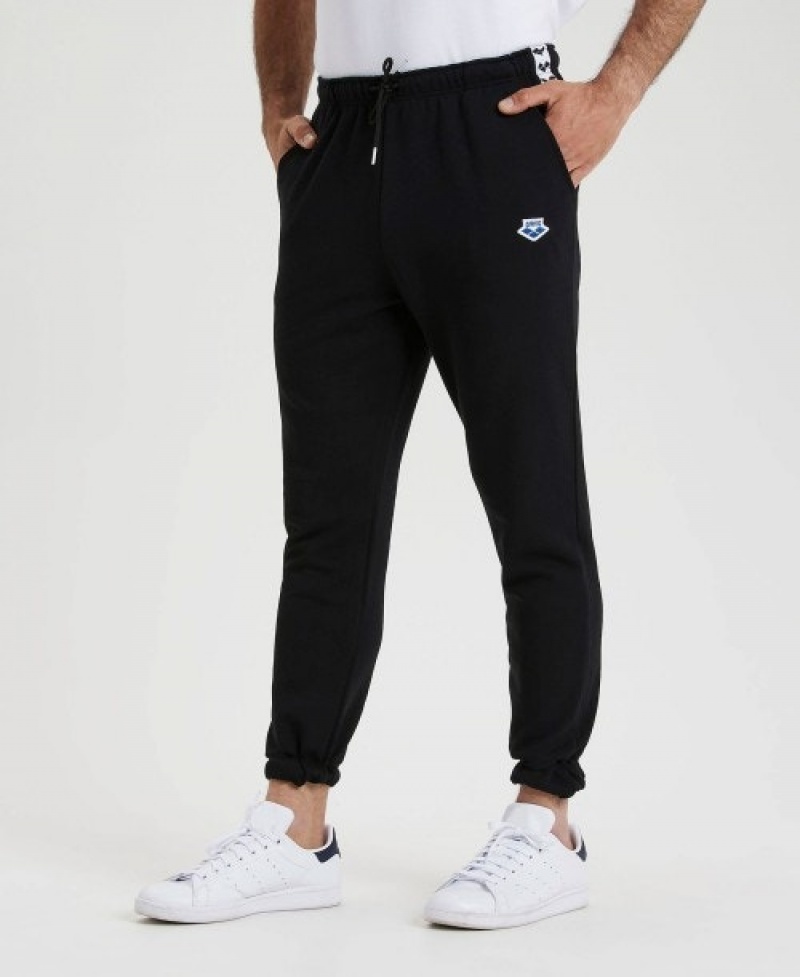 Black Arena Icons Solid Men's Pants | 50595008